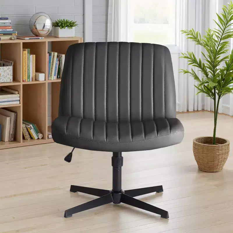Sedia da ufficio ergonomica senza braccioli con seduta ampia, multicolore, per 1 persona