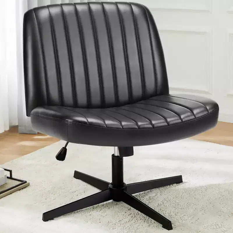 Sedia da ufficio ergonomica senza braccioli con seduta ampia, multicolore, per 1 persona