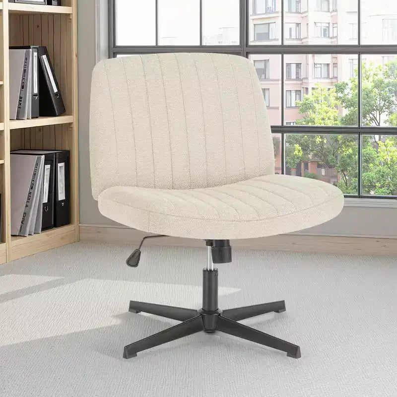 Sedia da ufficio ergonomica senza braccioli con seduta ampia, multicolore, per 1 persona