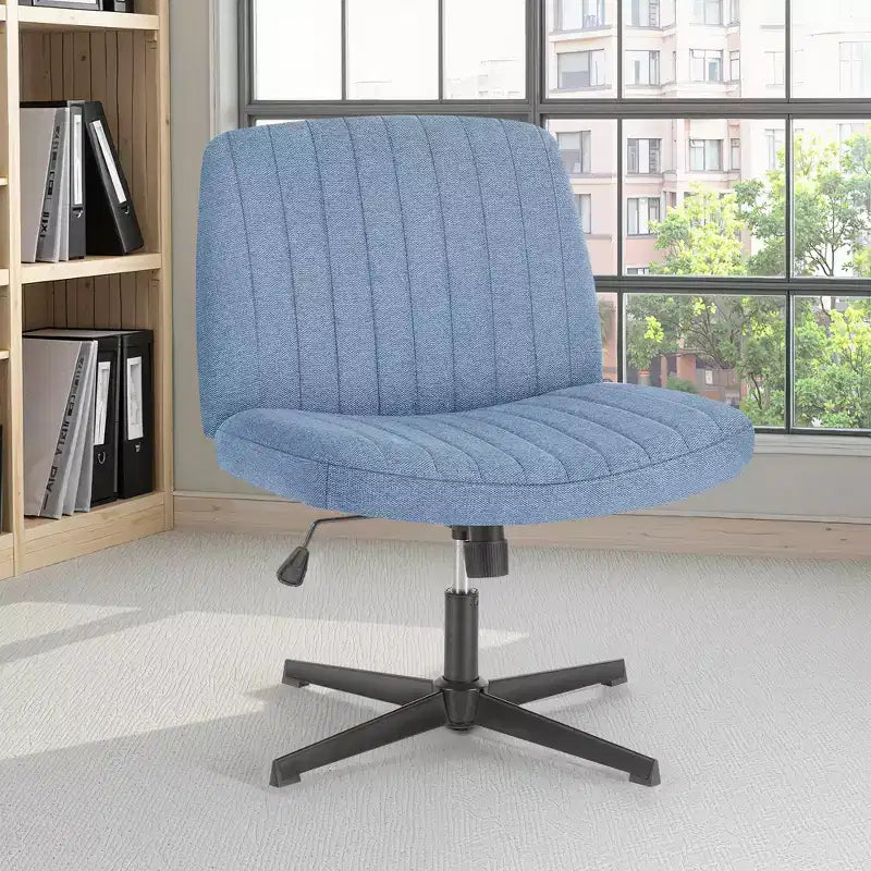 Sedia da ufficio ergonomica senza braccioli con seduta ampia, multicolore, per 1 persona