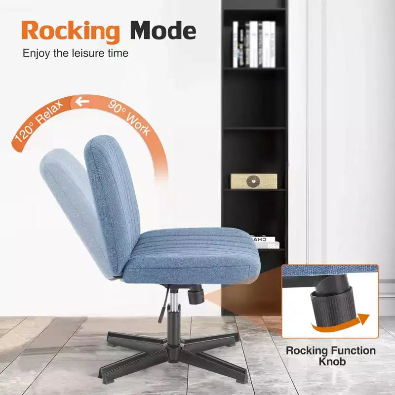 Sedia da ufficio ergonomica senza braccioli con seduta ampia, multicolore, per 1 persona