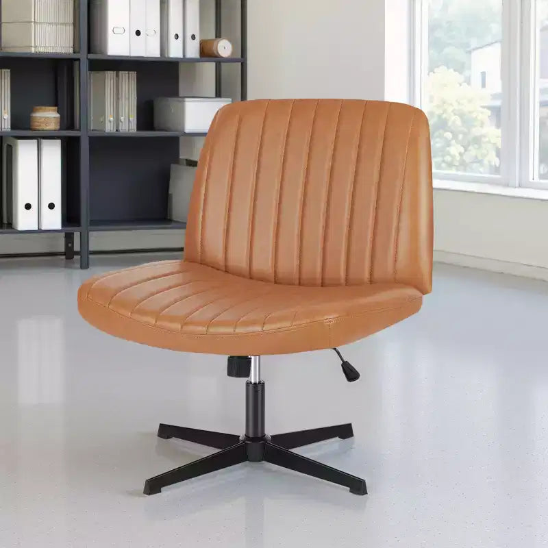 Sedia da ufficio ergonomica senza braccioli con seduta ampia, multicolore, per 1 persona