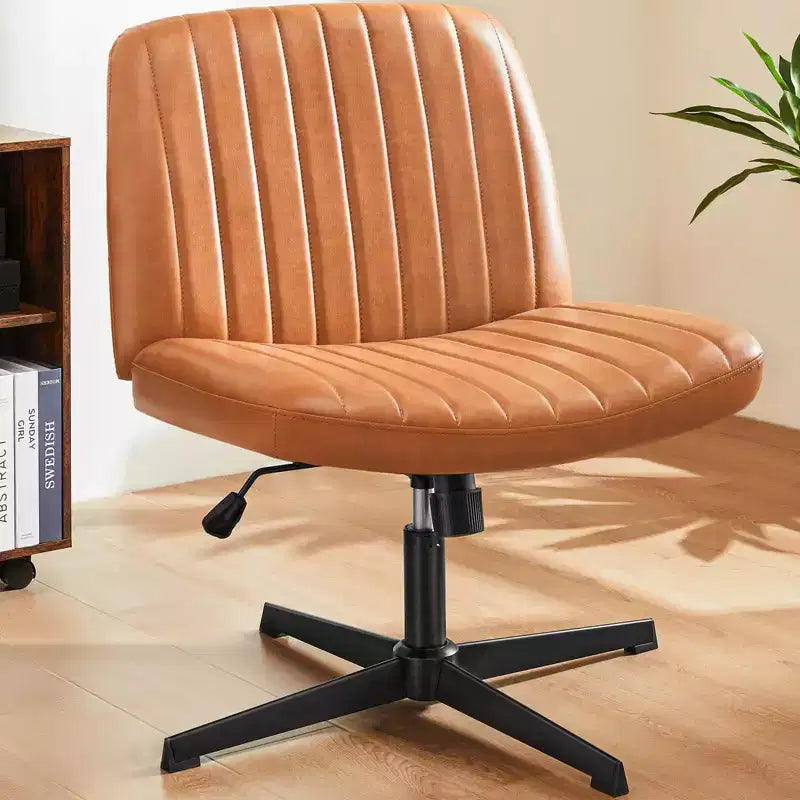 Sedia da ufficio ergonomica senza braccioli con seduta ampia, multicolore, per 1 persona
