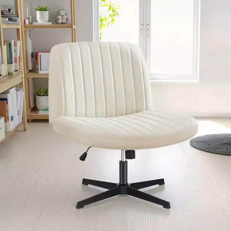 Sedia da ufficio ergonomica senza braccioli con seduta ampia, multicolore, per 1 persona