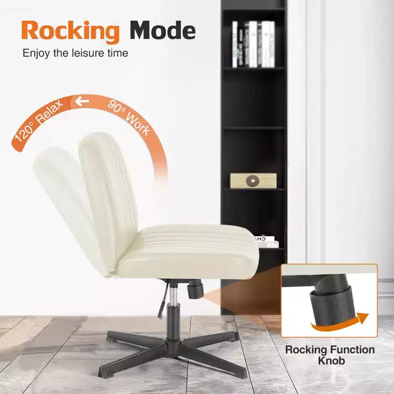 Sedia da ufficio ergonomica senza braccioli con seduta ampia, multicolore, per 1 persona