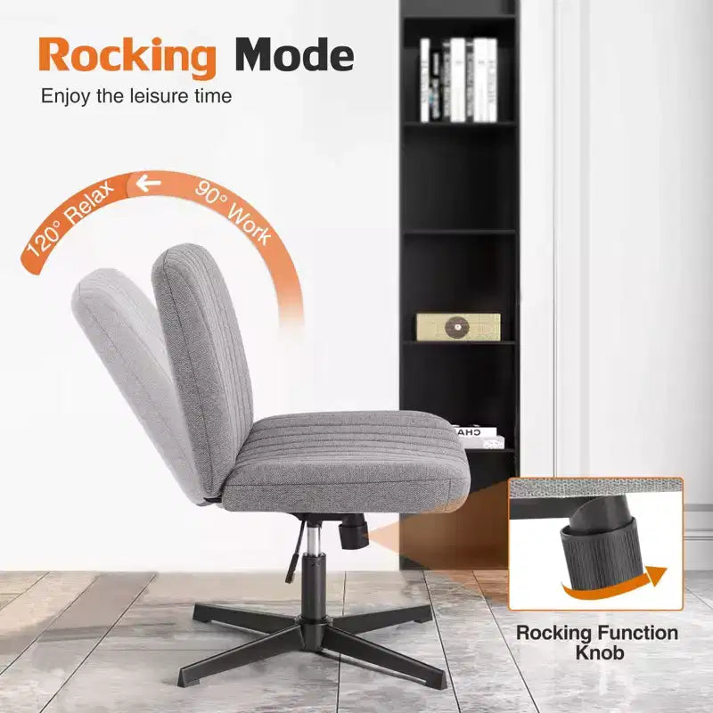 Sedia da ufficio ergonomica senza braccioli con seduta ampia, multicolore, per 1 persona