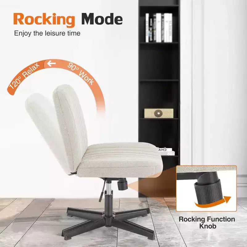 Sedia da ufficio ergonomica senza braccioli con seduta ampia, multicolore, per 1 persona