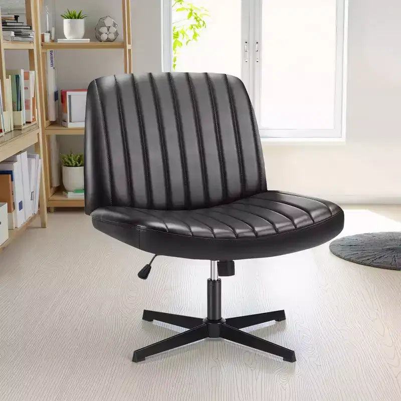 Sedia da ufficio ergonomica senza braccioli con seduta ampia, multicolore, per 1 persona