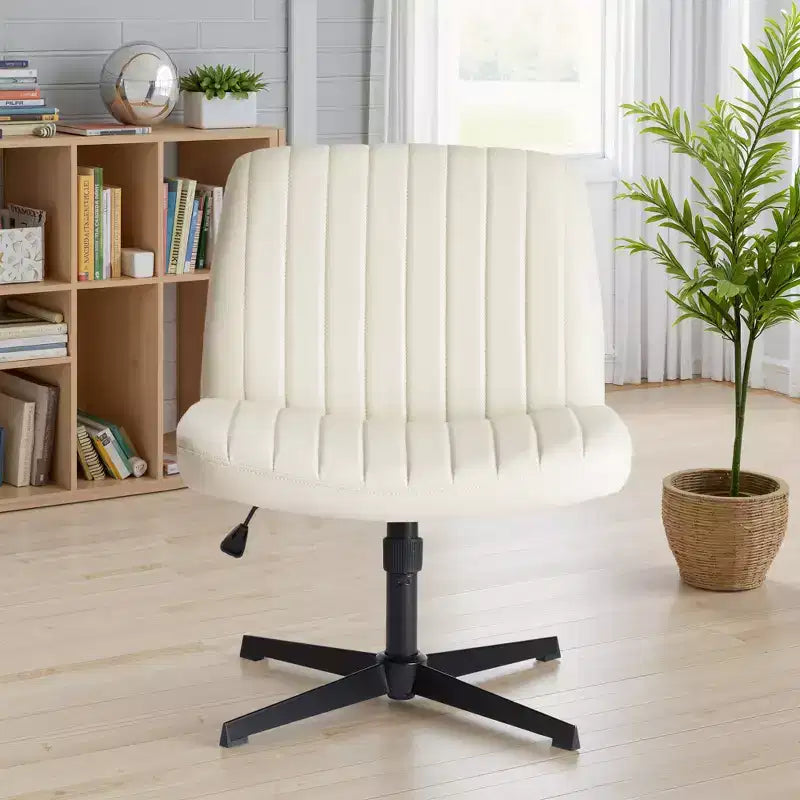 Sedia da ufficio ergonomica senza braccioli con seduta ampia, multicolore, per 1 persona