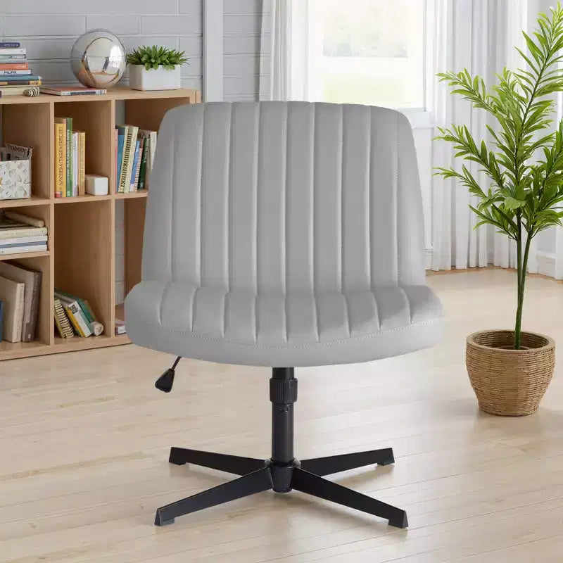 Sedia da ufficio ergonomica senza braccioli con seduta ampia, multicolore, per 1 persona