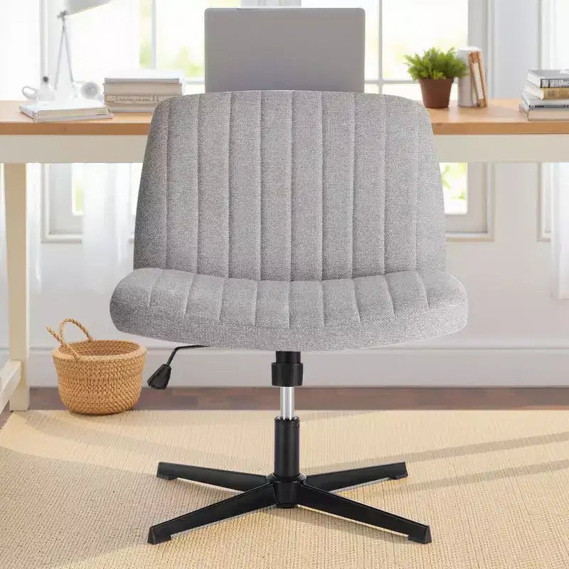 Sedia da ufficio ergonomica senza braccioli con seduta ampia, multicolore, per 1 persona