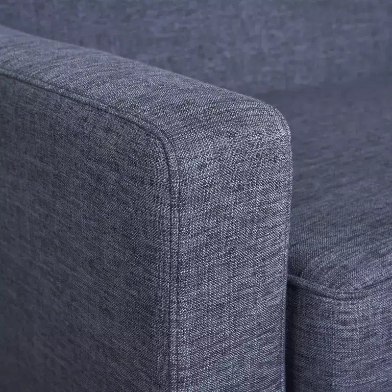Poltrona Mid-Century Modern, Verde Tenue / Blu Scuro, Imbottita, 1 Posto
