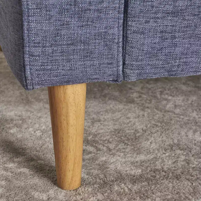 Poltrona Mid-Century Modern, Verde Tenue / Blu Scuro, Imbottita, 1 Posto