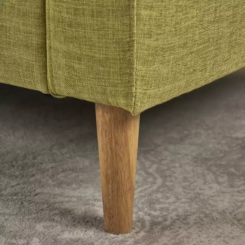 Poltrona Mid-Century Modern, Verde Tenue / Blu Scuro, Imbottita, 1 Posto