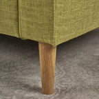 Poltrona Mid-Century Modern, Verde Tenue / Blu Scuro, Imbottita, 1 Posto