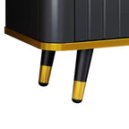 Mobile TV bianco e nero con cassetto e 2 ante, per TV fino a 85", larghezza 78,8"